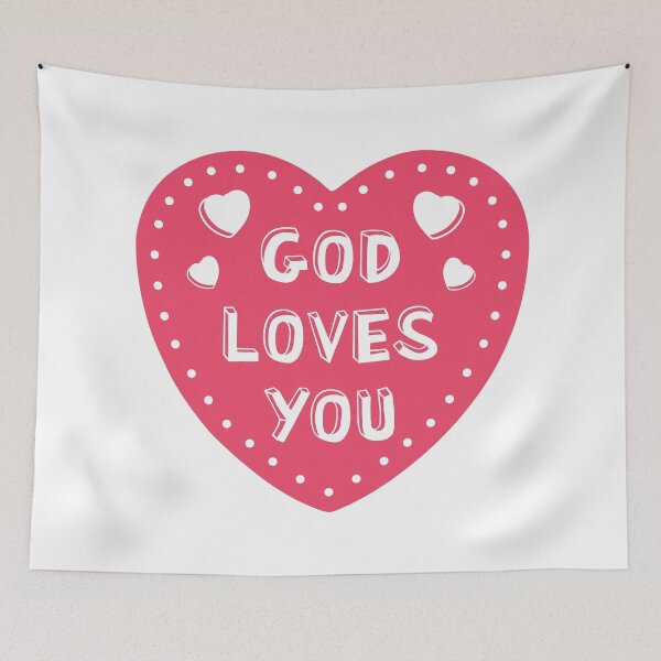 Item preview, God Loves You designed and sold by themoodydecor.