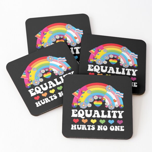 Item preview, Equality Hurts No One Hearts Daisy Rainbow Pride LGBT designed and sold by Cute-Collection.