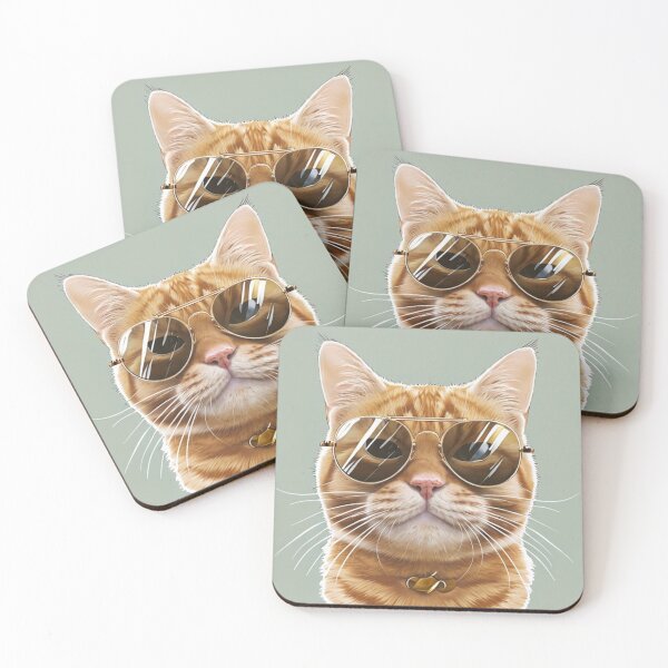 Item preview, Too Cool Ginger Cat  designed and sold by MissBandBruno.
