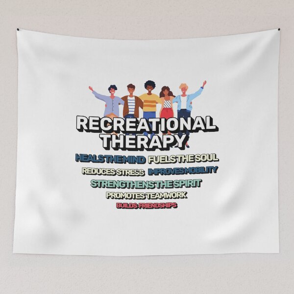 Item preview, Recreational Therapy Heals the Mind, Fuels the Soul, Strengthens the Spirit – Therapeutic Quote Design designed and sold by ArtsyExplorer.