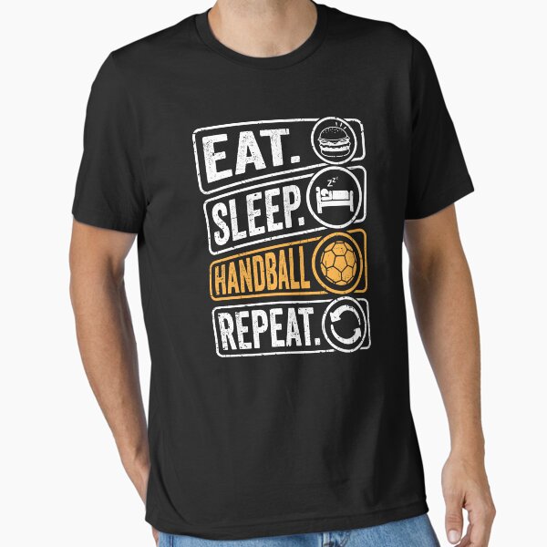 Item preview, Eat Sleep Handball Repeat designed and sold by threadsfactory.