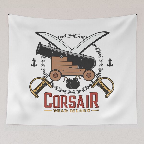Item preview, Corsair Logo Featuring Cannon and Swords designed and sold by Richstd.