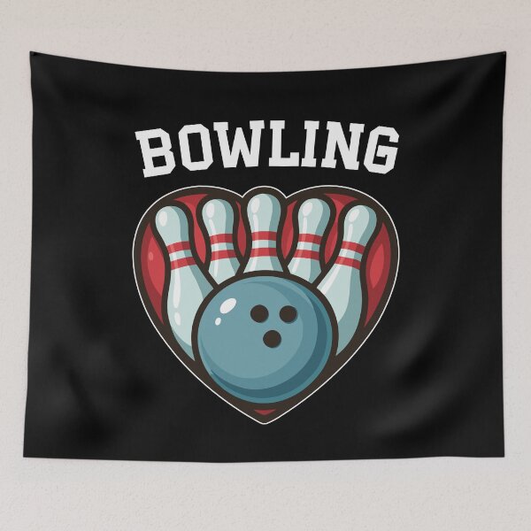 Item preview, Bowling Pins And Ball In A Heart designed and sold by MO DESIGNS.