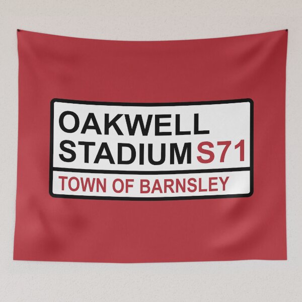 Aperçu de l'œuvre Panneau de rue emblématique du stade Barnsley Oakwell créée et vendue par DelfDesign.