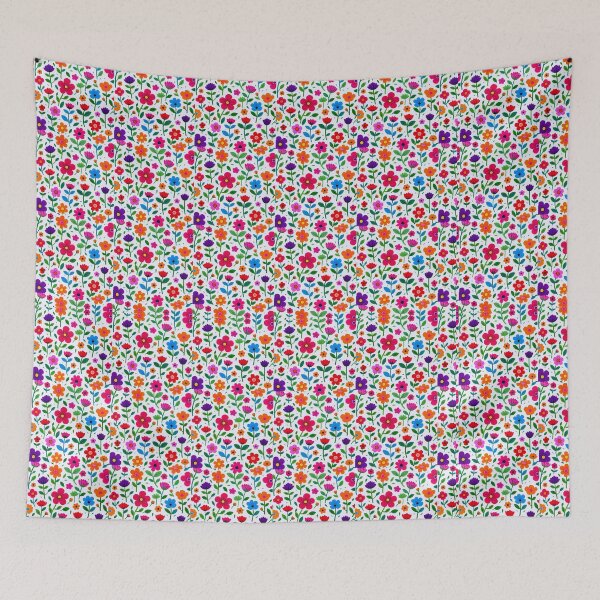 Item preview, Elegant Hand-Drawn Flower Pattern Design for Fabric, Wallpaper & Stationery designed and sold by designdukan.