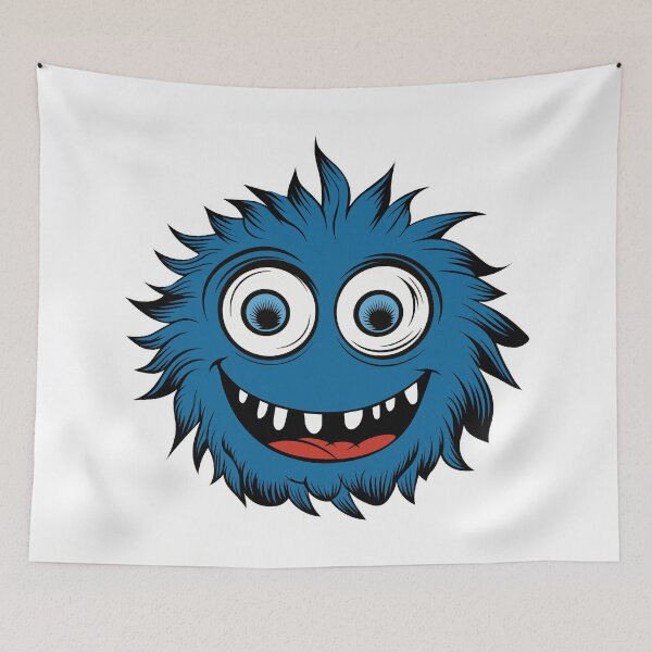 Item preview, Cute little blue monster designed and sold by AFernandesDSG.