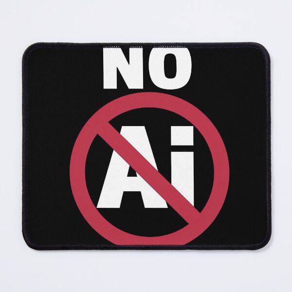 Item preview, NO AI Stop Ai Sign Against Ai designed and sold by MooonTees.