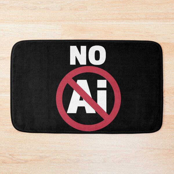 Item preview, NO AI Stop Ai Sign Against Ai designed and sold by MooonTees.