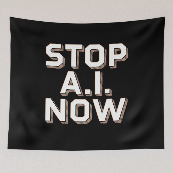 Item preview, Stop Ai Now Against Ai designed and sold by MooonTees.