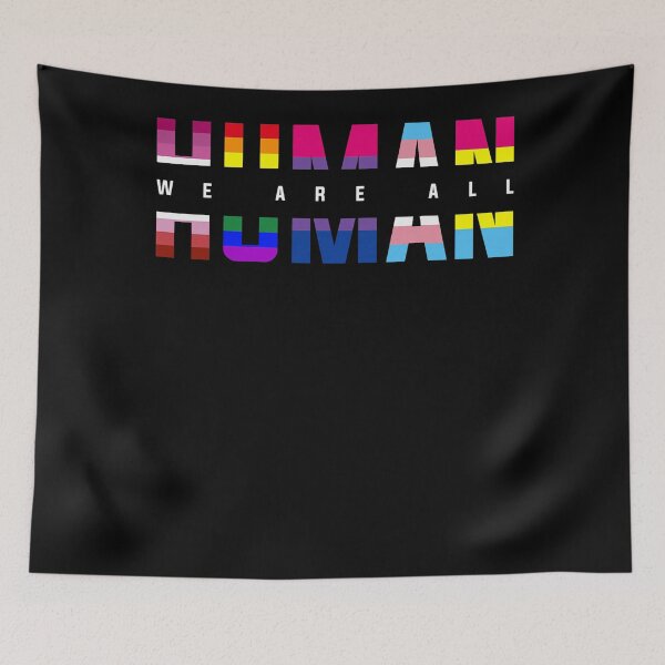 Item preview, We Are All Human LGBT Gay Rights Pride Parade Ally  designed and sold by Filek-mable.