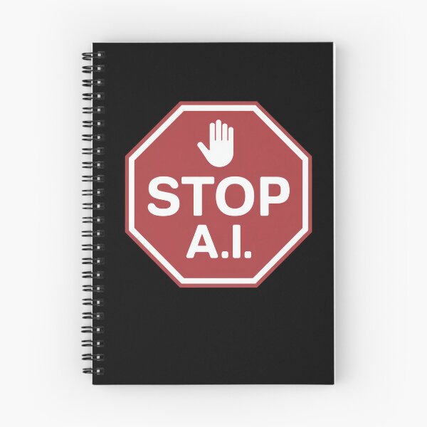Item preview, Stop Ai Sign Against AI designed and sold by MooonTees.