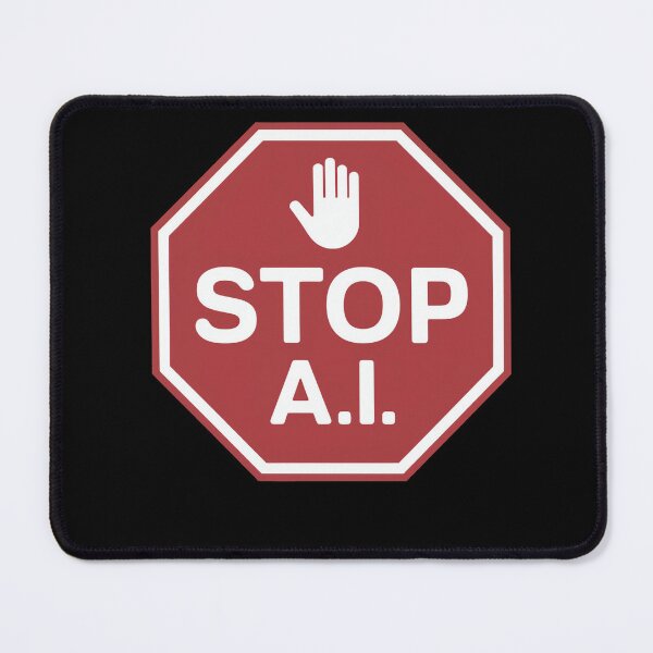 Item preview, Stop Ai Sign Against AI designed and sold by MooonTees.