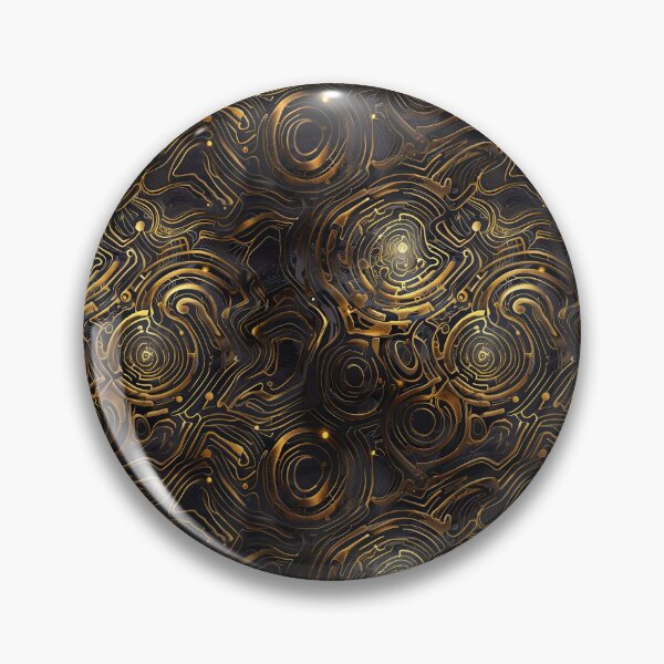 Item preview, Labyrinth with illuminated veins of gold designed and sold by CoolPixels.