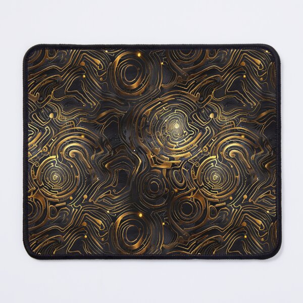 Item preview, Labyrinth with illuminated veins of gold designed and sold by CoolPixels.