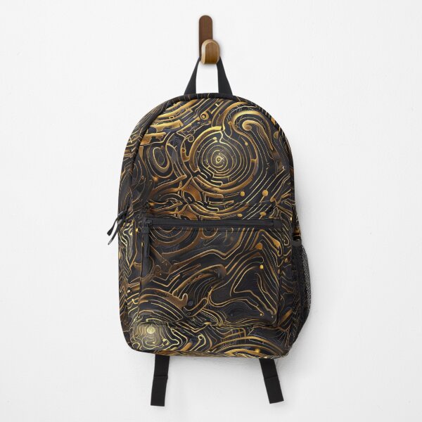 Item preview, Labyrinth with illuminated veins of gold designed and sold by CoolPixels.