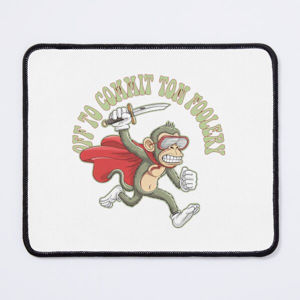 Item preview, off to commit, tom foolery, goofy, monkey, funnyfits70, Humor, Funny, retro, vintages, funny quotes, animal humor, designed and sold by FunnyFits70.