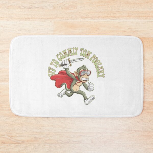 Item preview, off to commit, tom foolery, goofy, monkey, funnyfits70, Humor, Funny, retro, vintages, funny quotes, animal humor, designed and sold by FunnyFits70.