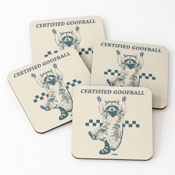 Item preview, Certified Goofball, Funny Raccoon Retro designed and sold by FlashCraft Design.