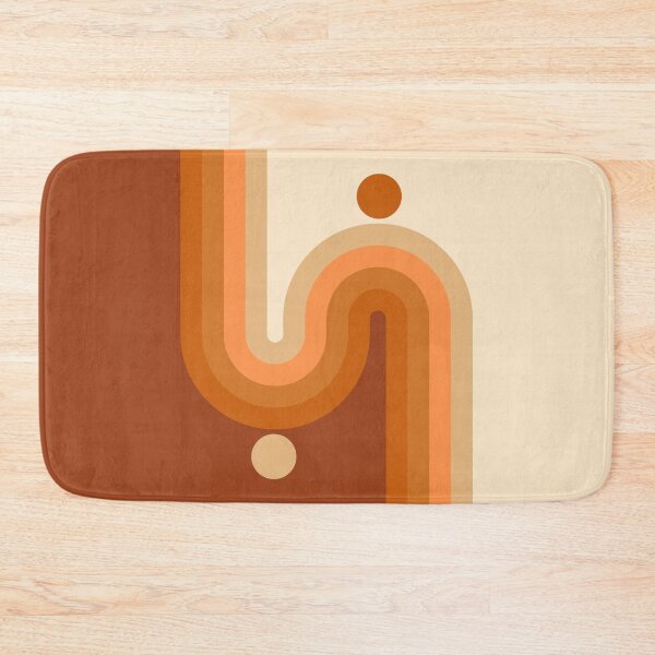 Item preview, Midcentury Modern Geometric Arch Sun Abstract 3 in Terracotta Brown designed and sold by nineFlorals.