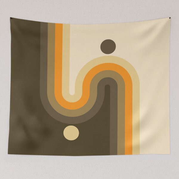 Item preview, Midcentury Modern Geometric Arch Sun Abstract 4 in Vintage Vibes designed and sold by nineFlorals.