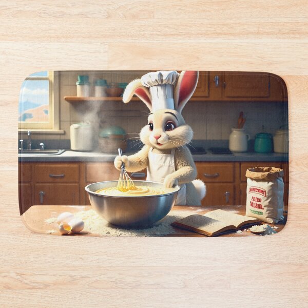 Item preview, Easter Bunny bakes cake designed and sold by Mauswohn.