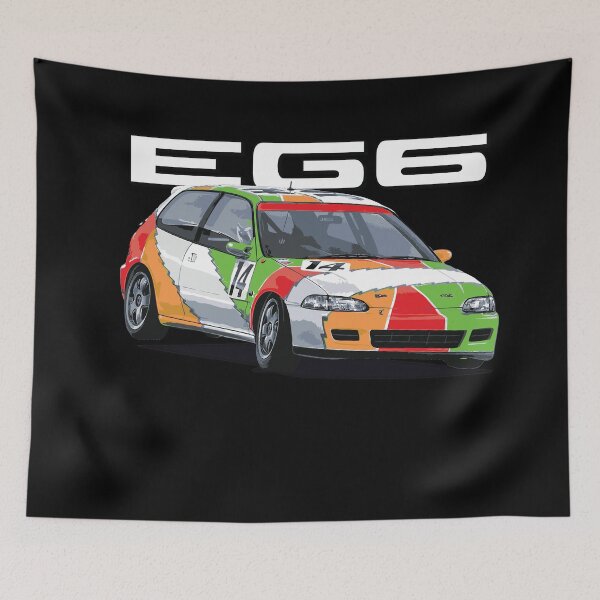 Item preview, jtc eg6 jtcc Initial D - Mountain Drift Racing shop Civic SiR-II EG6  designed and sold by cowtownCOWBOY.