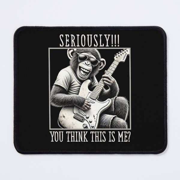 Item preview, Cheeky Monkey Guitarist - You Think This Is Me? designed and sold by Boggy62.