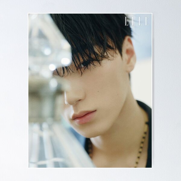 Item preview, hot choi san ATEEZ daddy black and white kpop atiny boyfriend material abs ethereal designed and sold by Kpop-Noona.
