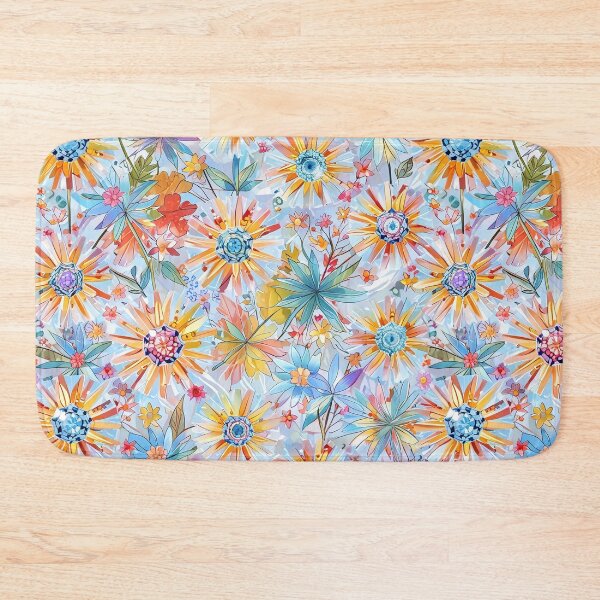 Item preview, A pattern of symmetrical crystal flowers designed and sold by CoolPixels.