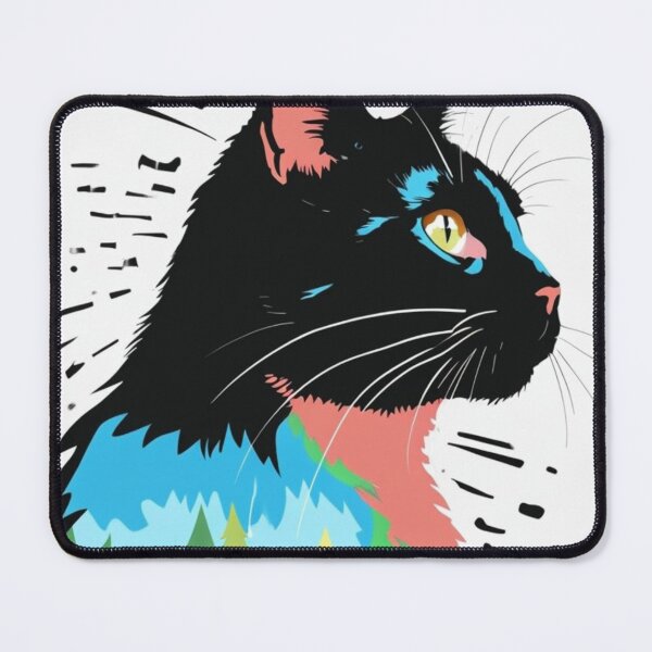 Item preview, Colourful Black Cat designed and sold by MissBandBruno.