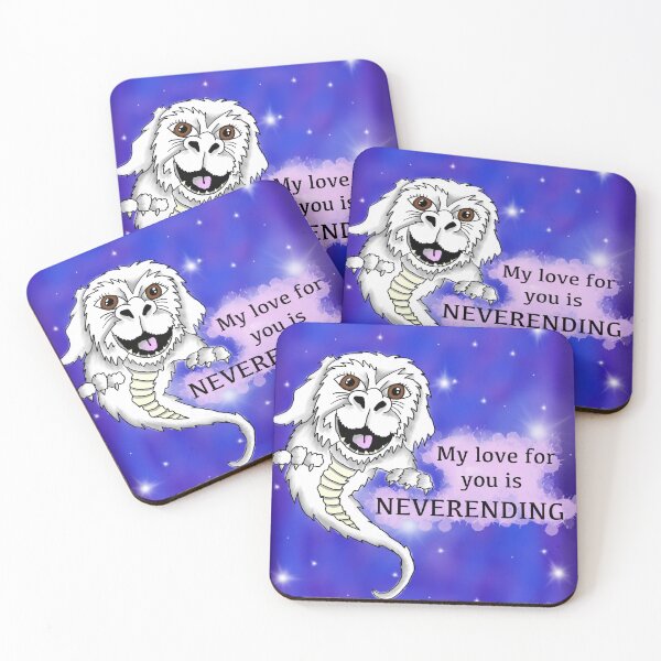 Item preview, Falkor Valentine – NeverEnding Story Love Pun Design designed and sold by Paisley Dylan.