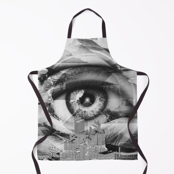 Item preview, The All-Seeing Eye of the Digital Age Black and White designed and sold by We-Open-Minds.