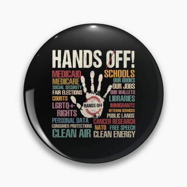 Item preview, Hands Off Protest Retro designed and sold by Hajuji.