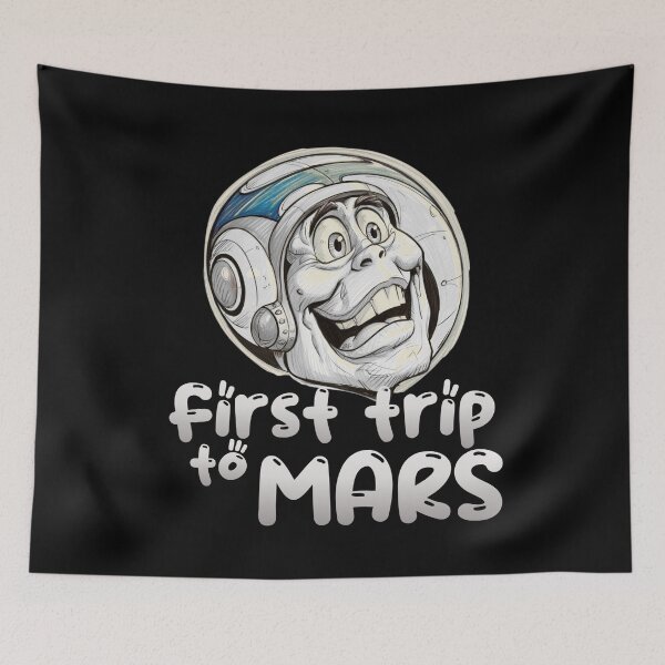 Item preview, Mars Planet Fuuny Astronaut designed and sold by Design_Your_Day.
