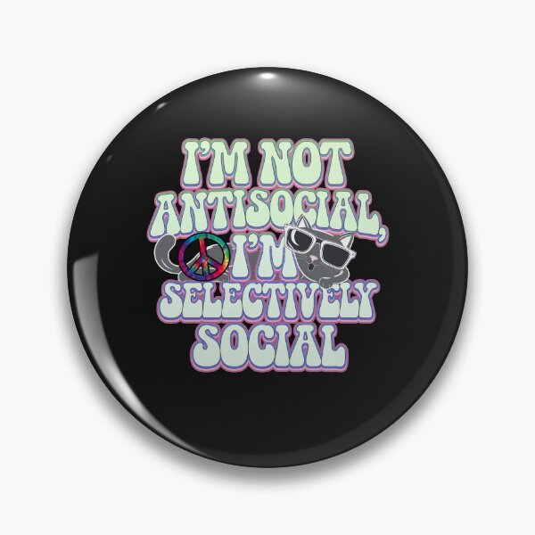 Item preview, Antisocial Funny Sarcastic Saying for Introverts designed and sold by tamdevo1.