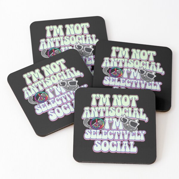 Item preview, Antisocial Funny Sarcastic Saying for Introverts designed and sold by tamdevo1.
