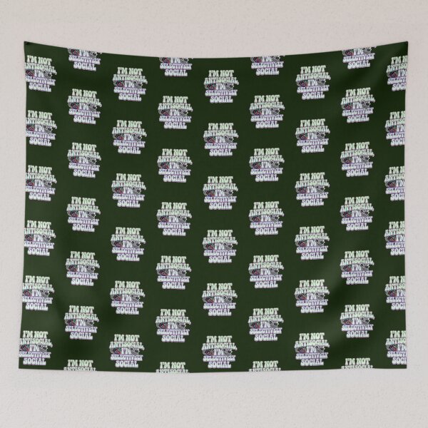 Item preview, Antisocial Funny Sarcastic Saying for Introverts designed and sold by tamdevo1.