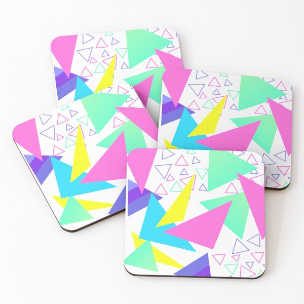 Item preview, 80s triangles designed and sold by SparkleArtPrint.