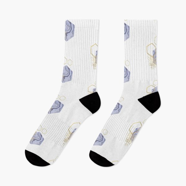 Item preview, Abstract bue and gold marble honeycomb design designed and sold by CreativeStrand.