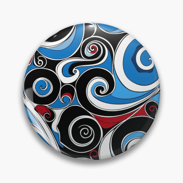 Item preview, New Zealand Māori Paua Pattern Koru Design 360 designed and sold by GrinGalore.