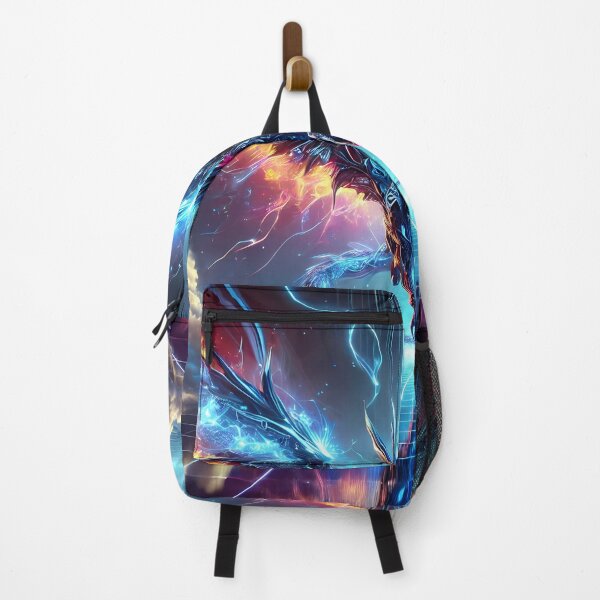 Item preview, Cybernetic Dragon – Glowing Neon Flight in Futuristic World designed and sold by FusionCipher.