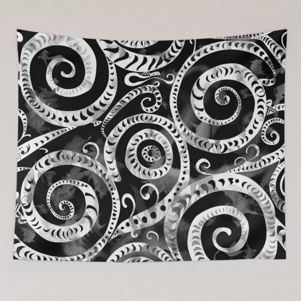 Aperçu de l'œuvre Modèle Paua maori de Nouvelle-Zélande Koru Design 361 créée et vendue par GrinGalore.