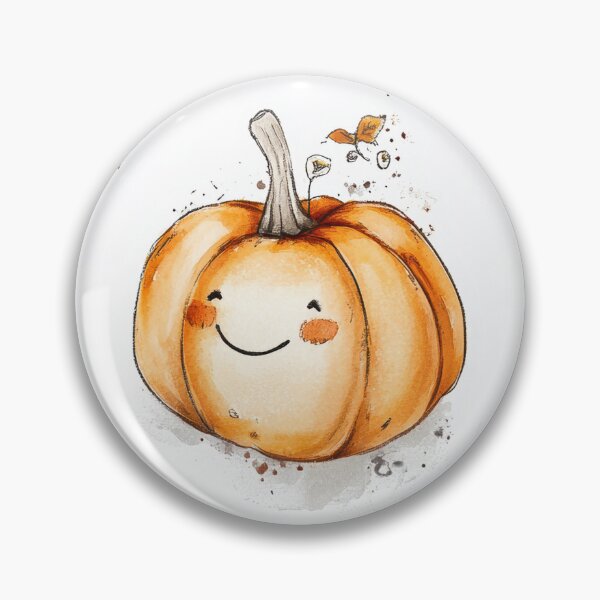 Item preview, cute happy pumpkins designed and sold by PoppyLaneStudio.