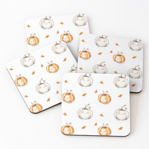 Item preview, cute happy pumpkins designed and sold by PoppyLaneStudio.