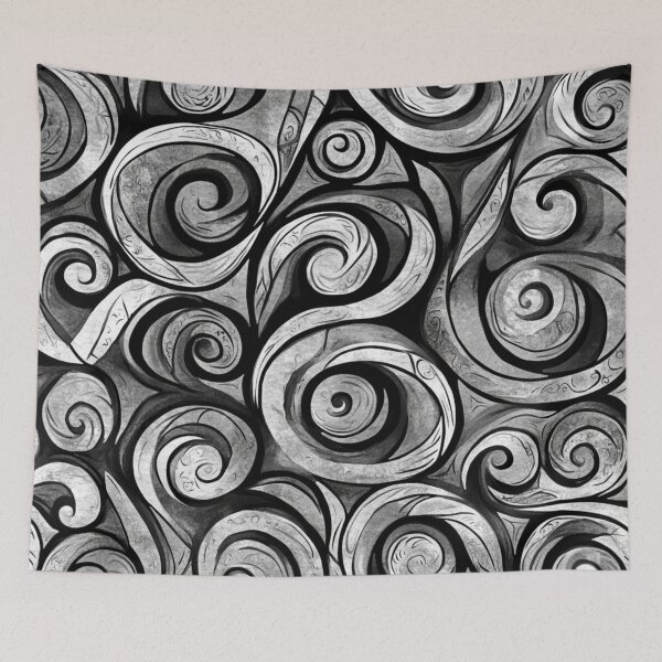 Item preview, New Zealand Māori Paua Pattern Koru Design 362 designed and sold by GrinGalore.