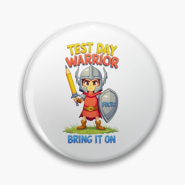 Item preview, Test Day Warrior, Bring It On! Motivational Design For Confident Students designed and sold by elynne9.