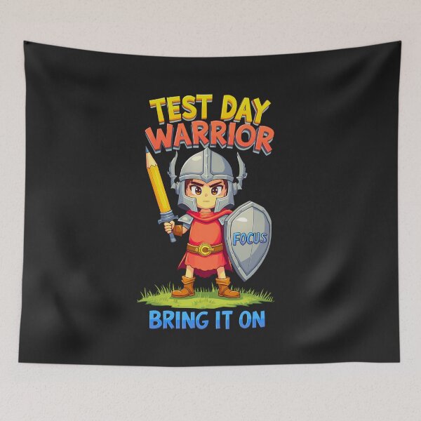 Item preview, Test Day Warrior, Bring It On! Motivational Design For Confident Students designed and sold by elynne9.