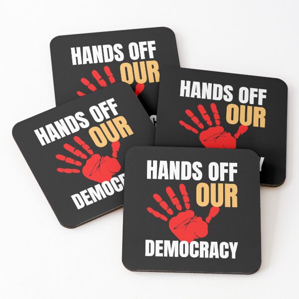 Item preview, Hands Off Our Democracy designed and sold by Hajuji.