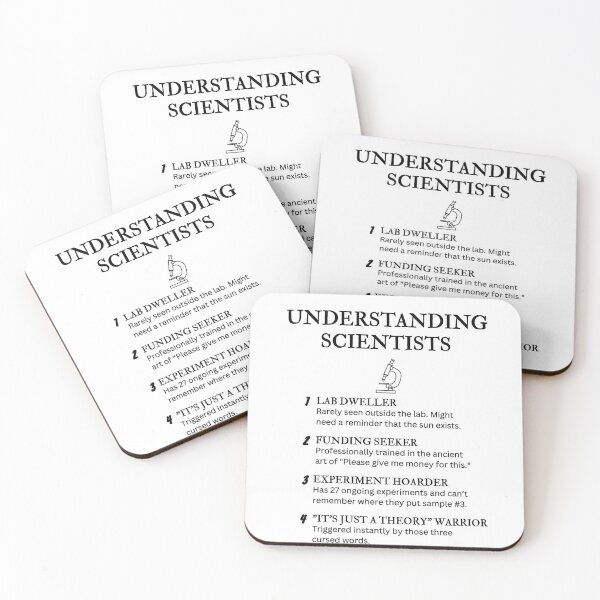 Item preview, Understanding Scientists – Funny Definitions for Science Lovers designed and sold by PsyFlow35.