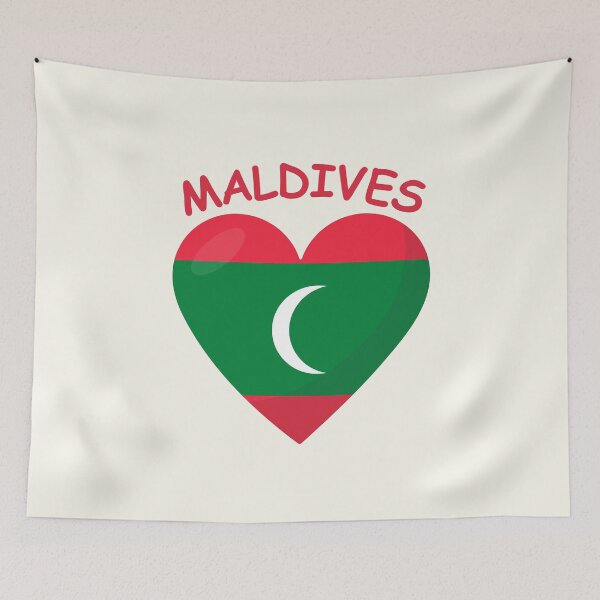 Item preview, Maldives flag designed and sold by Peerless-Prime.